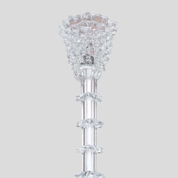 Murano clear glass Rostrato Pendant by Barovier and Toso pendant