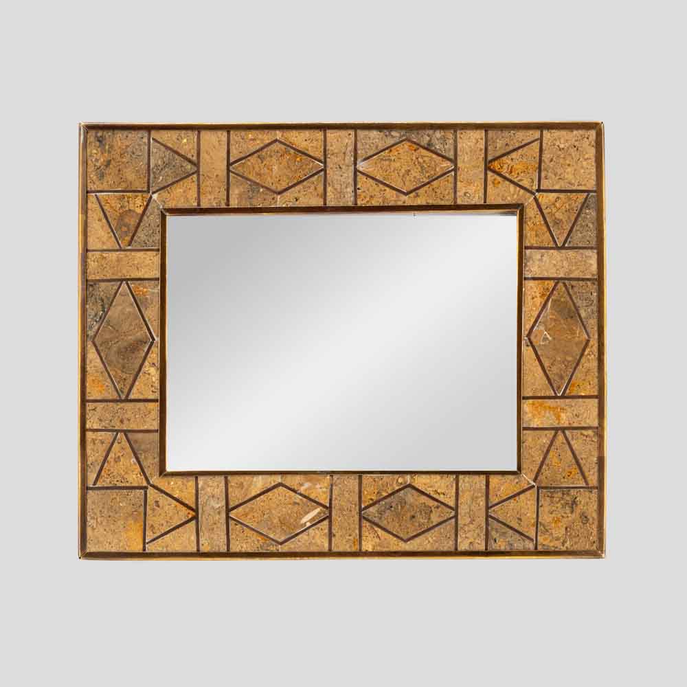Vintage picture frame with polished stones decor-FM2473 (4)