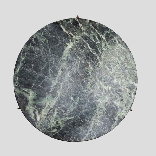 1950s Maison Jansen style Directoire green marble top tripod table