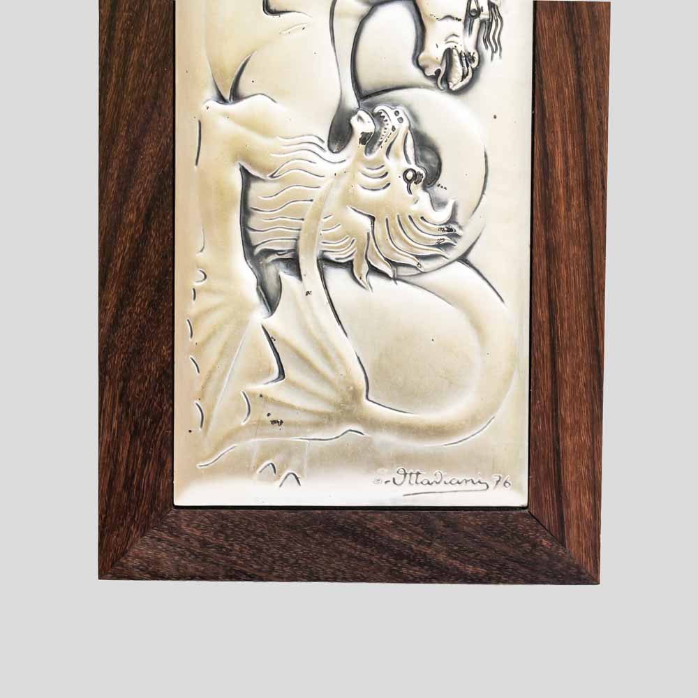 1970s wooden box with dragon & horse decor by Ottaviani-FM2457 (9)