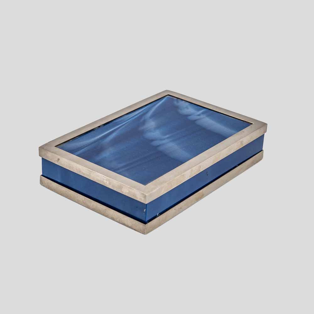 1980s Blue Plexiglass BoxFM2467 (6)