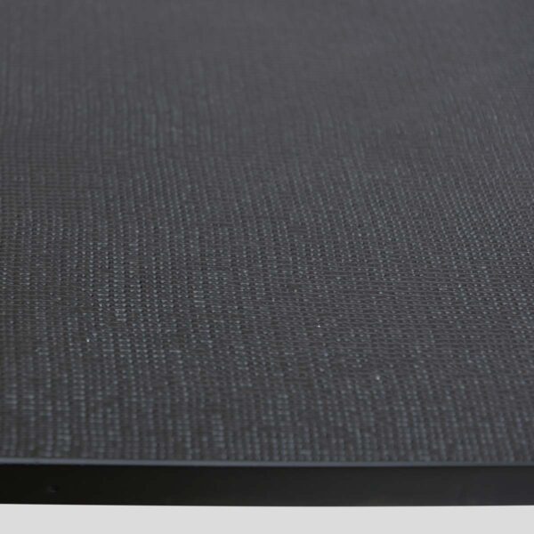 Pair Black lacquer demi lune consoles tables or dining table