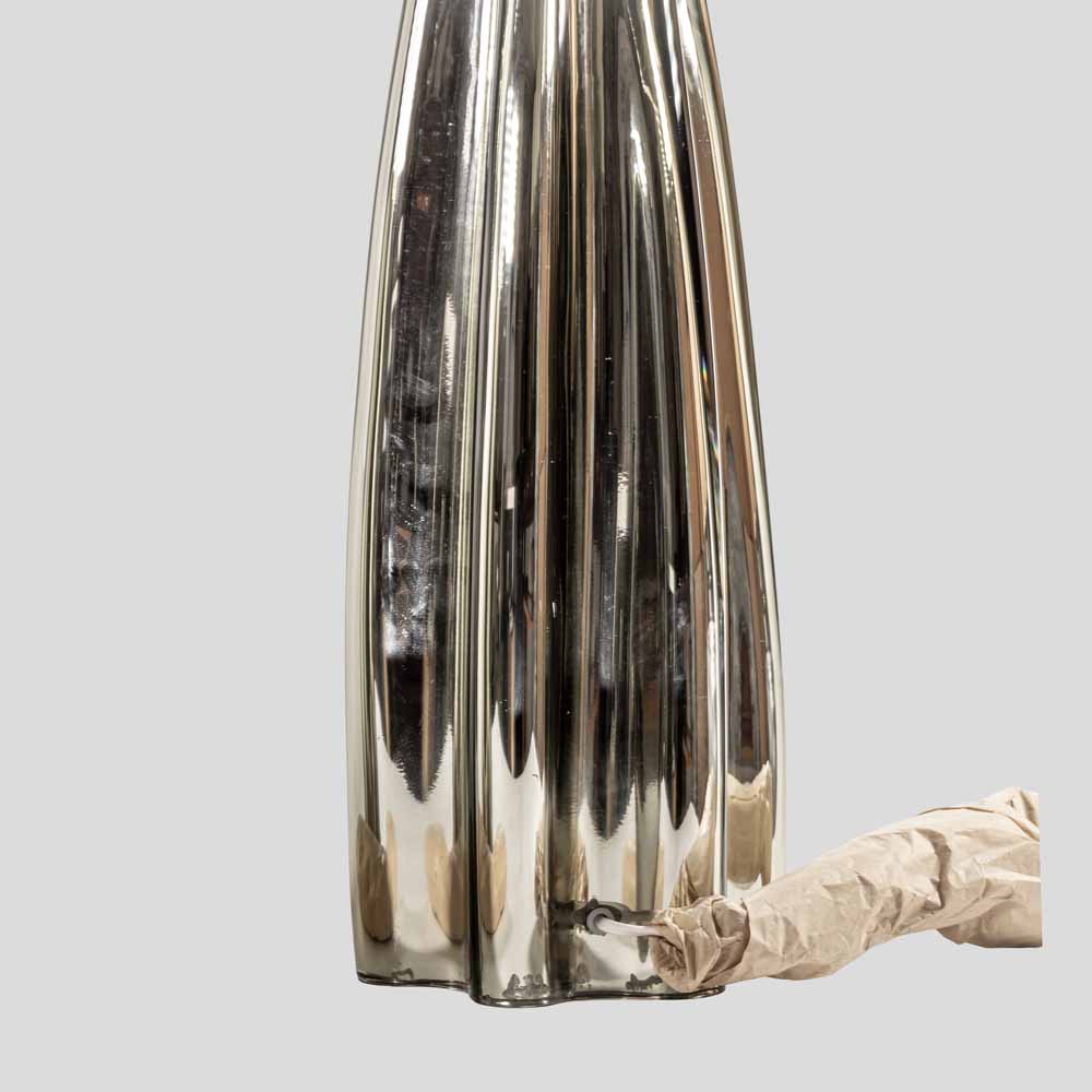 Pair of Fluted mirrored Murano Glass Table Lamps by Alberto Donà-FM1924 (1)