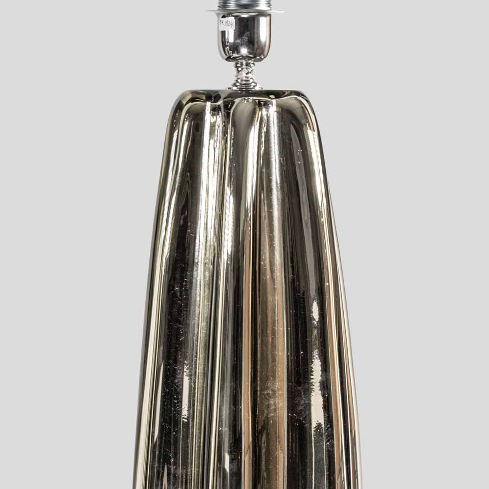 Pair of Fluted mirrored Murano Glass Table Lamps by Alberto Donà-FM1924 (2)