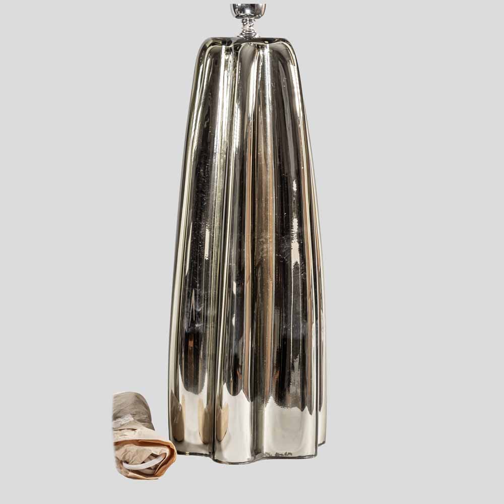 Pair of Fluted mirrored Murano Glass Table Lamps by Alberto Donà-FM1924 (3)