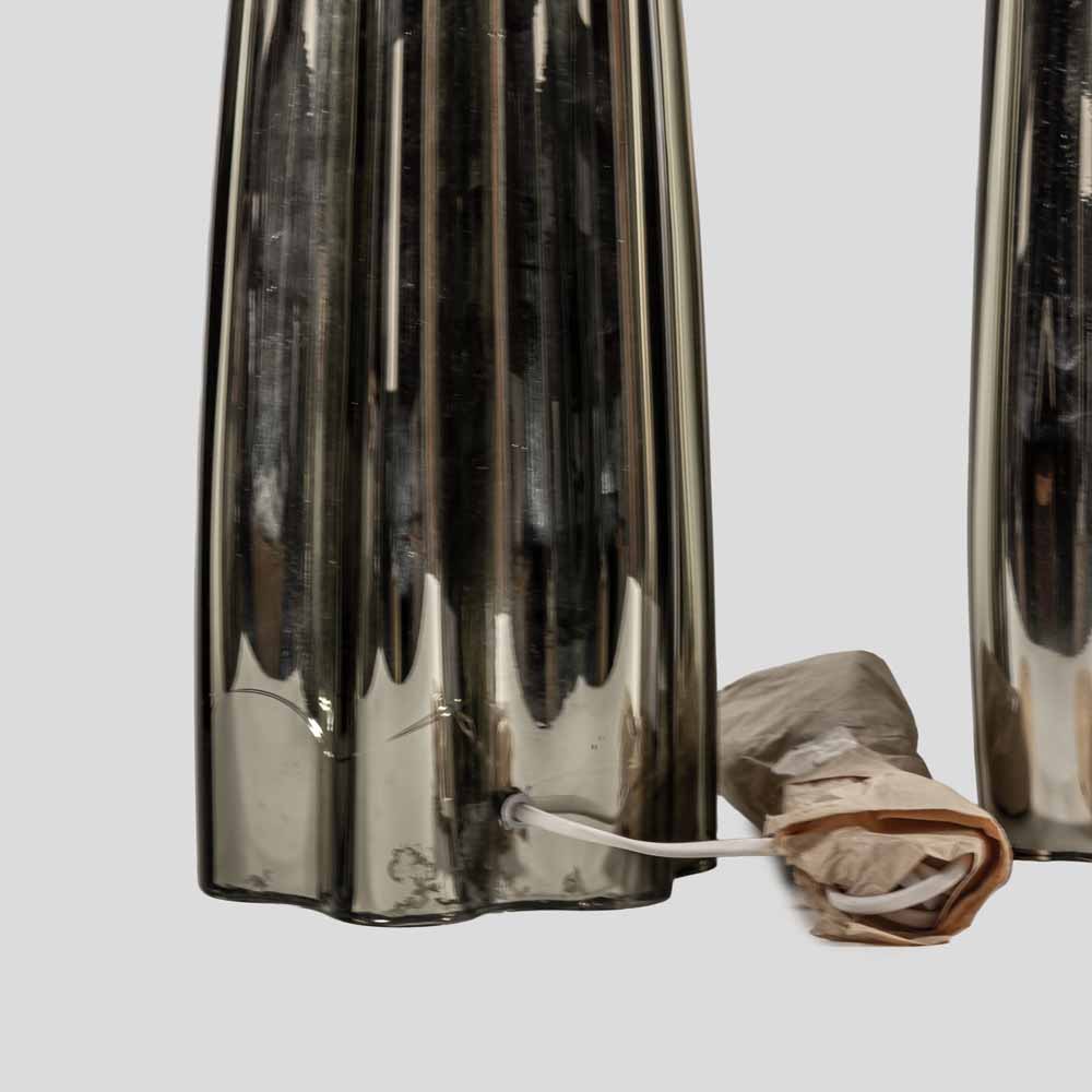 Pair of Fluted mirrored Murano Glass Table Lamps by Alberto Donà-FM1924 (5)