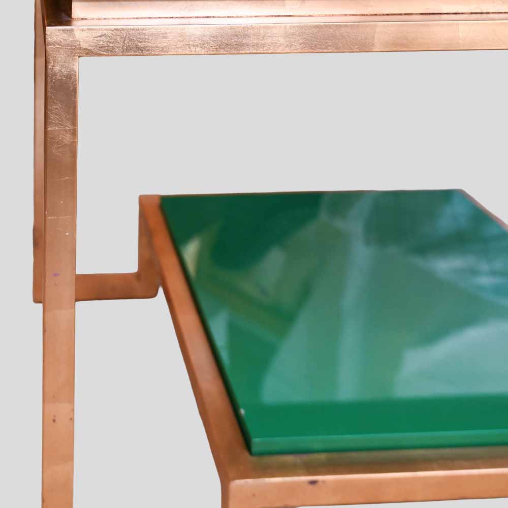 1980s Anna green lacquer Hollywood regency drink cabinet -FM2521 (6)