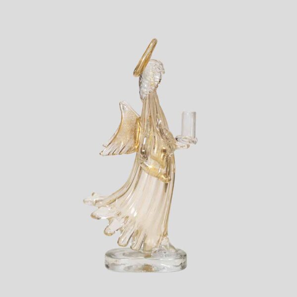 Vintage Murano glass Angel candlestick holder