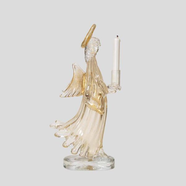 Vintage Murano glass Angel candlestick holder