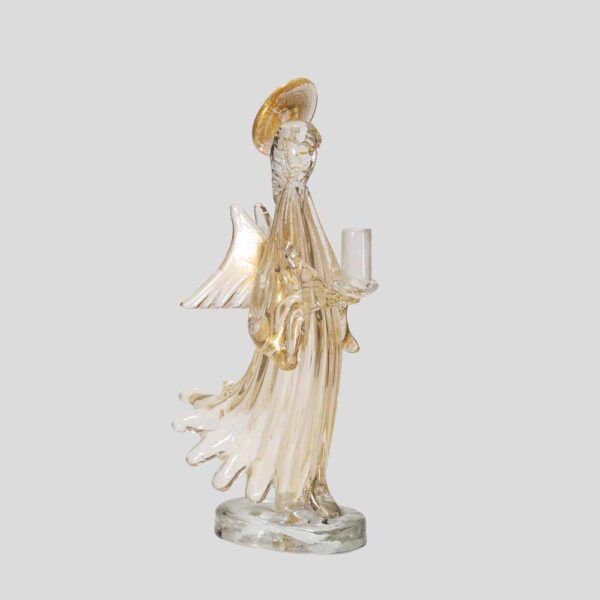 Vintage Murano glass Angel candlestick holder