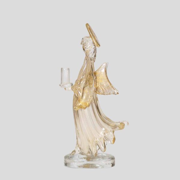 Vintage Murano glass Angel candlestick holder