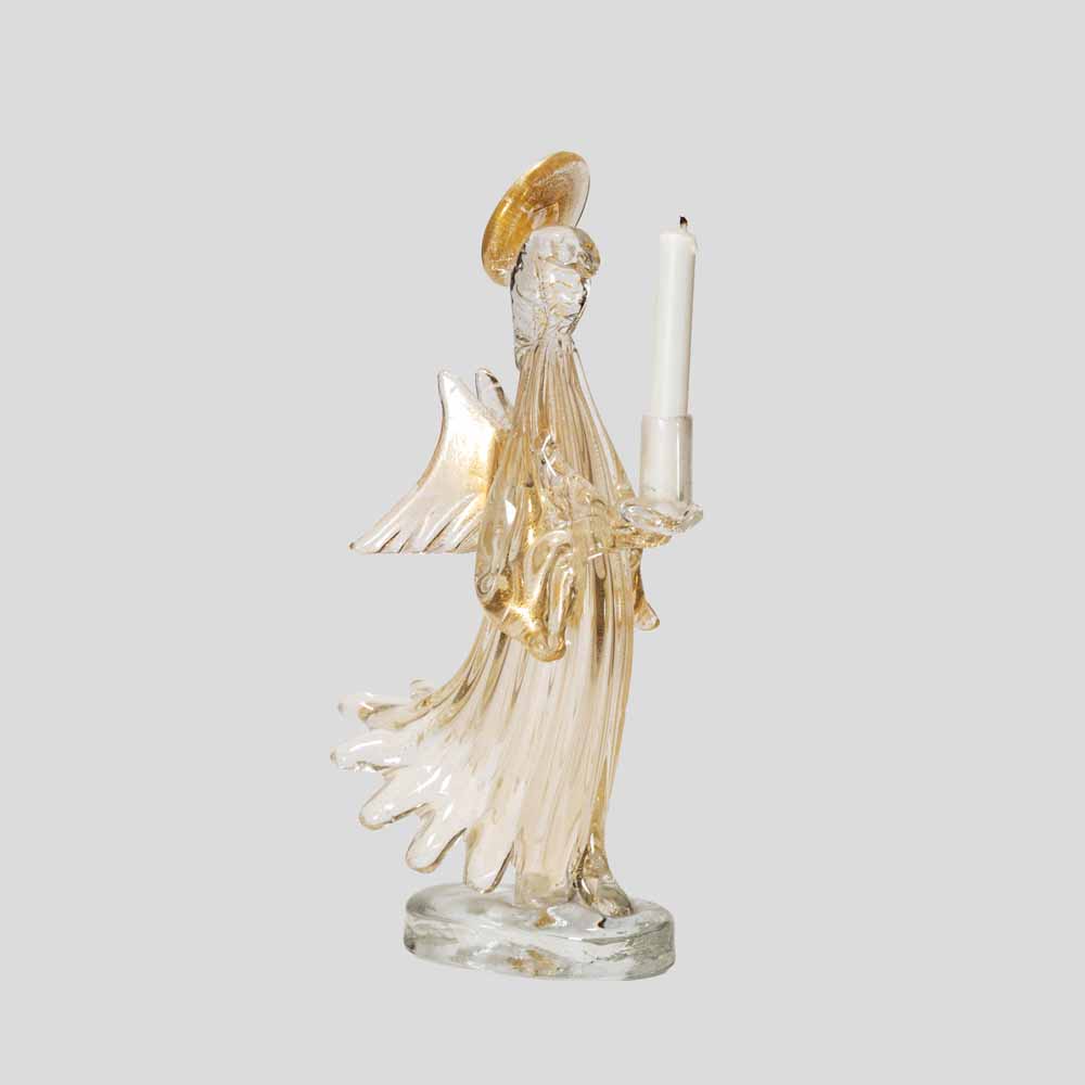Vintage Murano glass Angel candlestick holderFM2382