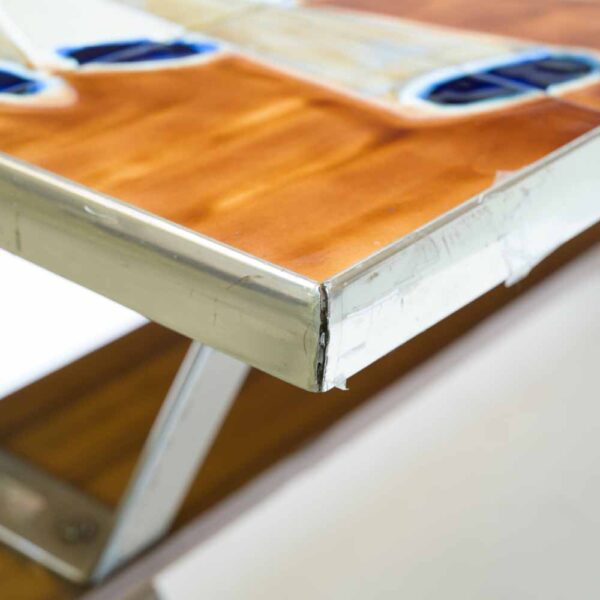 1960s Tile top coffee table by Juliette Belarti