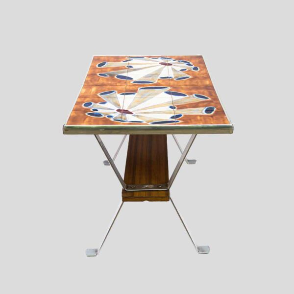 1960s Tile top coffee table by Juliette Belarti