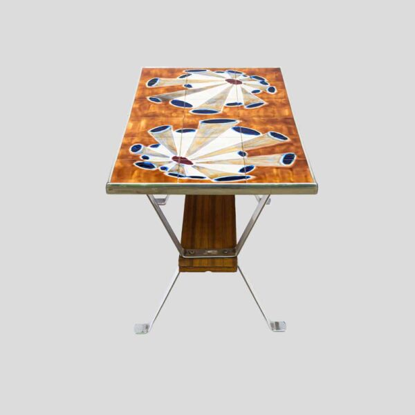 1960s Tile top coffee table by Juliette Belarti