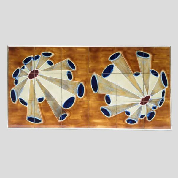 1960s Tile top coffee table by Juliette Belarti
