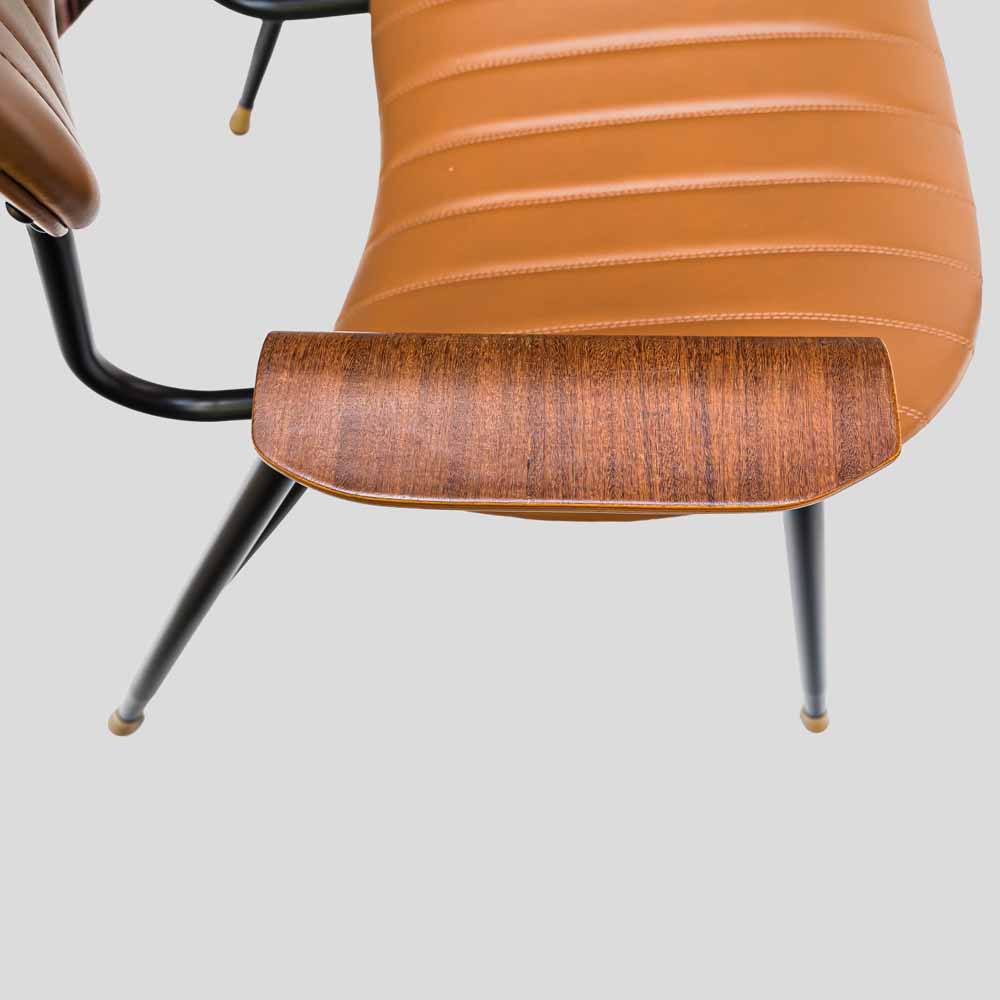 Pair of armchairs leather upholstery by Gastone Rinaldi for Rima-FM2508 (6)