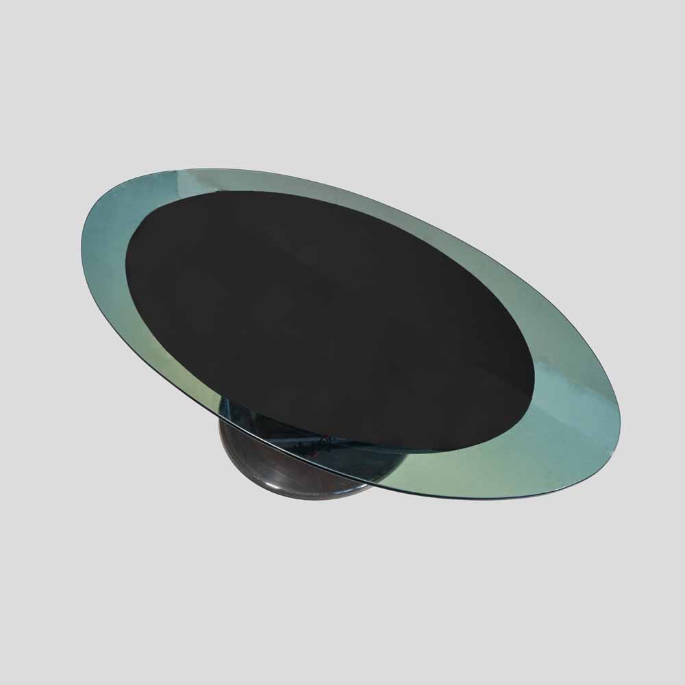 Space Age Marquise Oval Coffee Table by Chromcraft circa 1970-FM2565 (2)