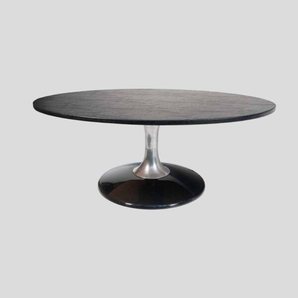 Space Age Marquise Oval Coffee Table by Chromcraft circa 1970