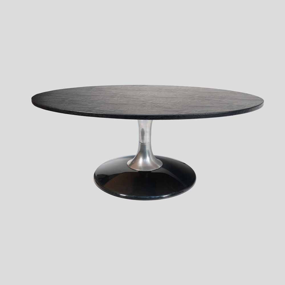 Space Age Marquise Oval Coffee Table by Chromcraft circa 1970-FM2565 (3)