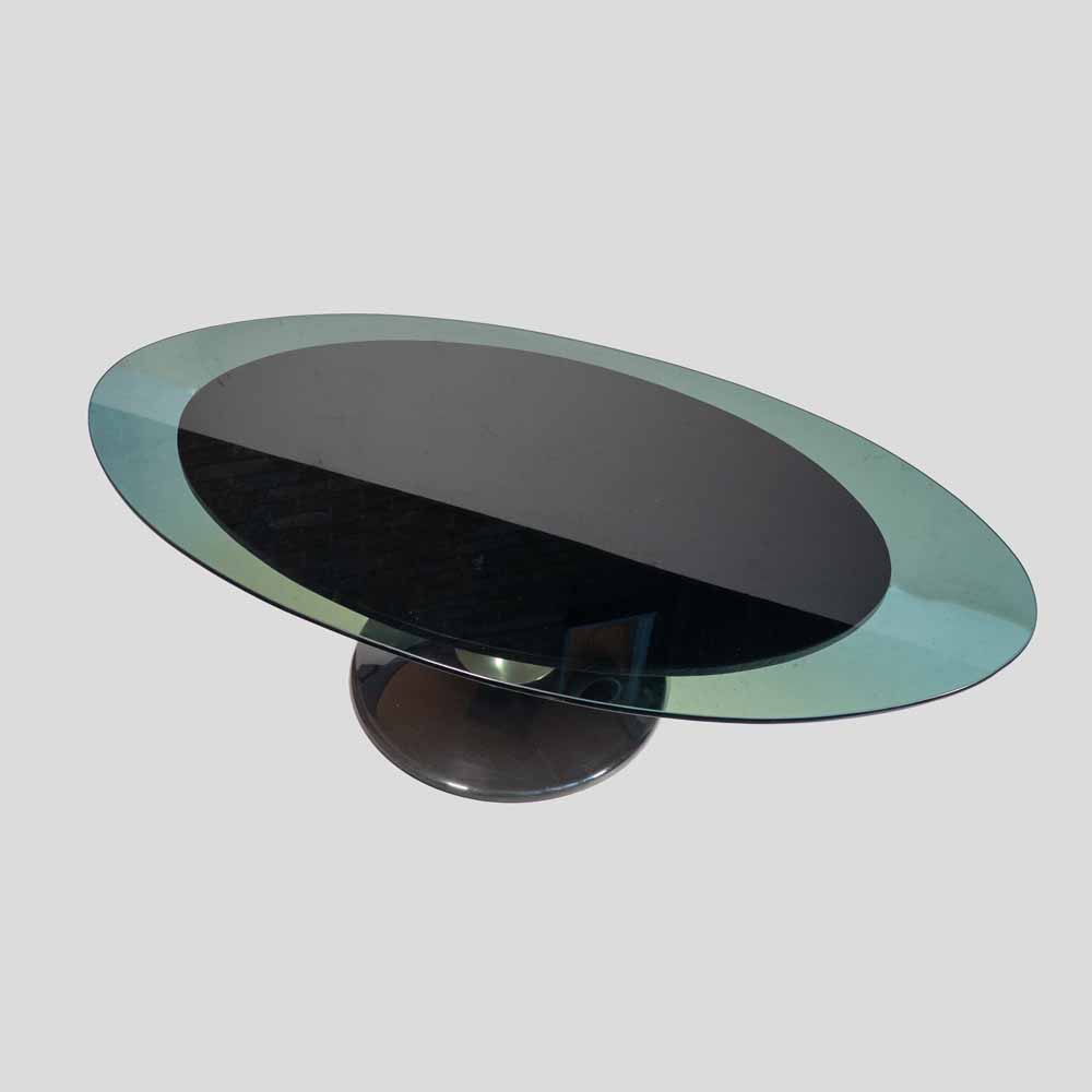Space Age Marquise Oval Coffee Table by Chromcraft circa 1970-FM2565 (6)