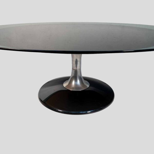 Space Age Marquise Oval Coffee Table by Chromcraft circa 1970
